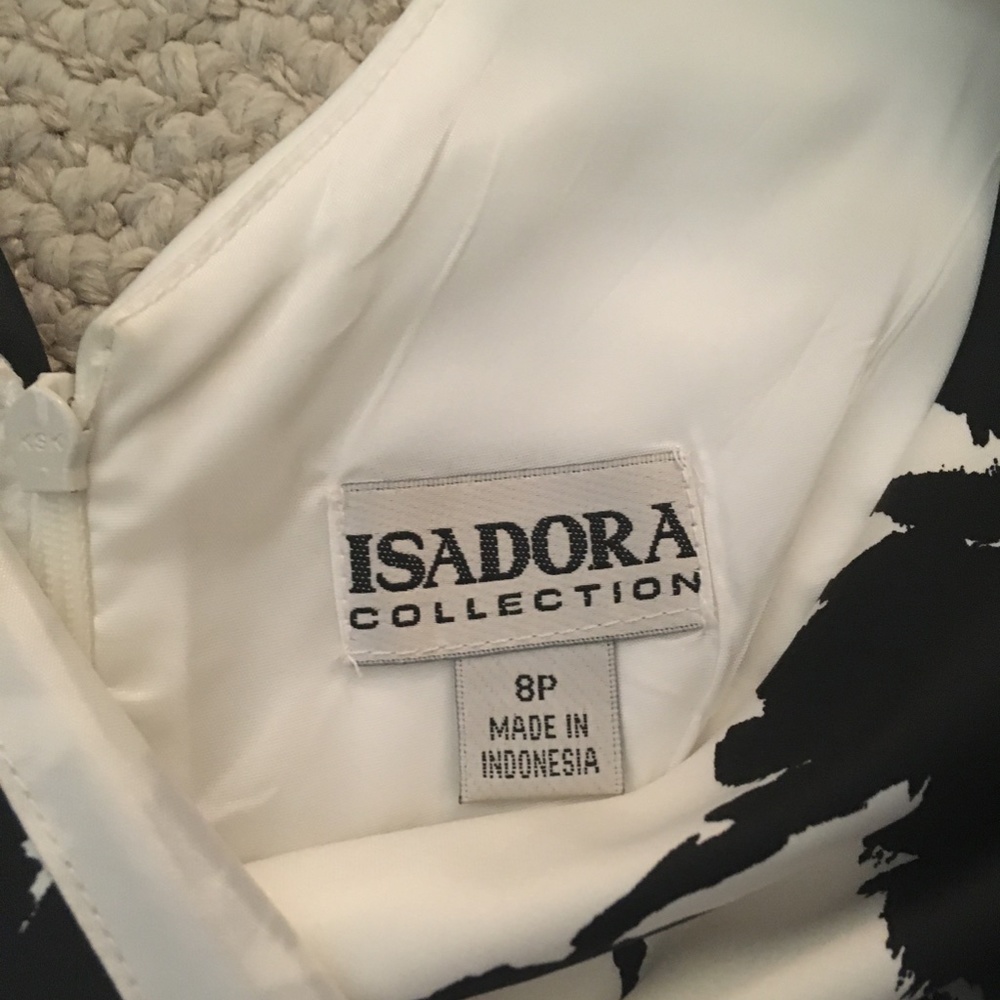 NWT Isadora Black White dress sz 8P - Picture 3 of 3